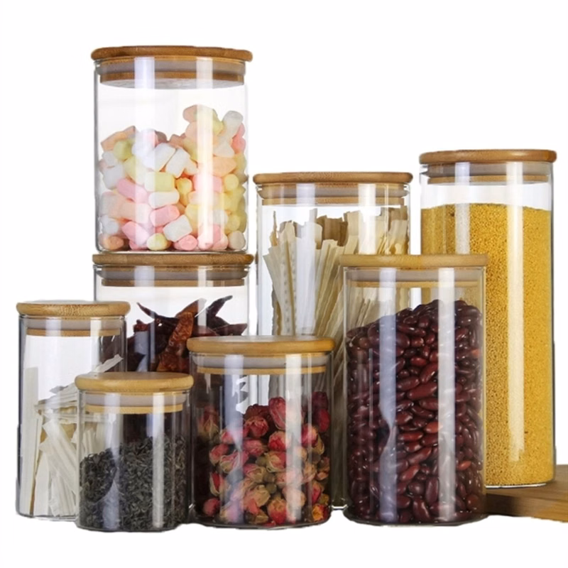 Glass Storage Bottle with Lid
