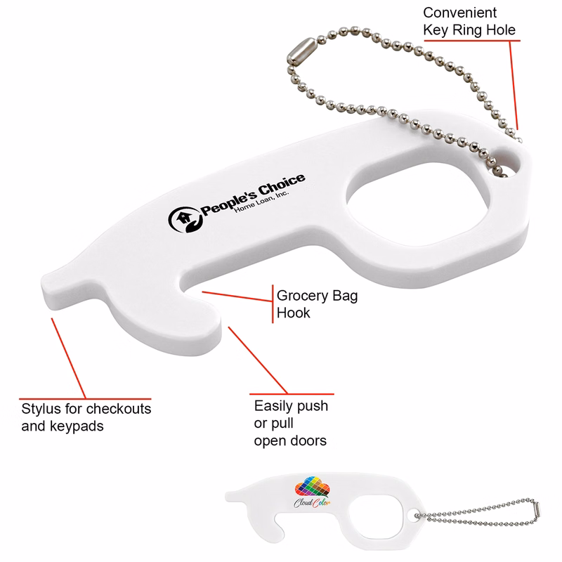 Acrylic No Touch Tool with Keychain