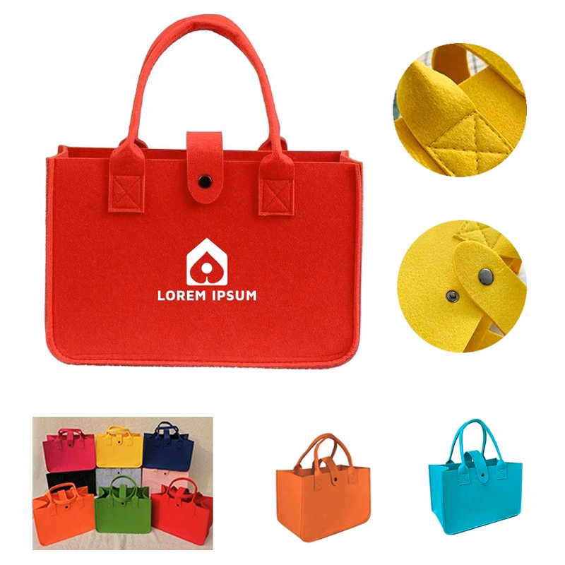 Beach Wedding Gift Shopping Grocery Bag Reusable Felt Tote