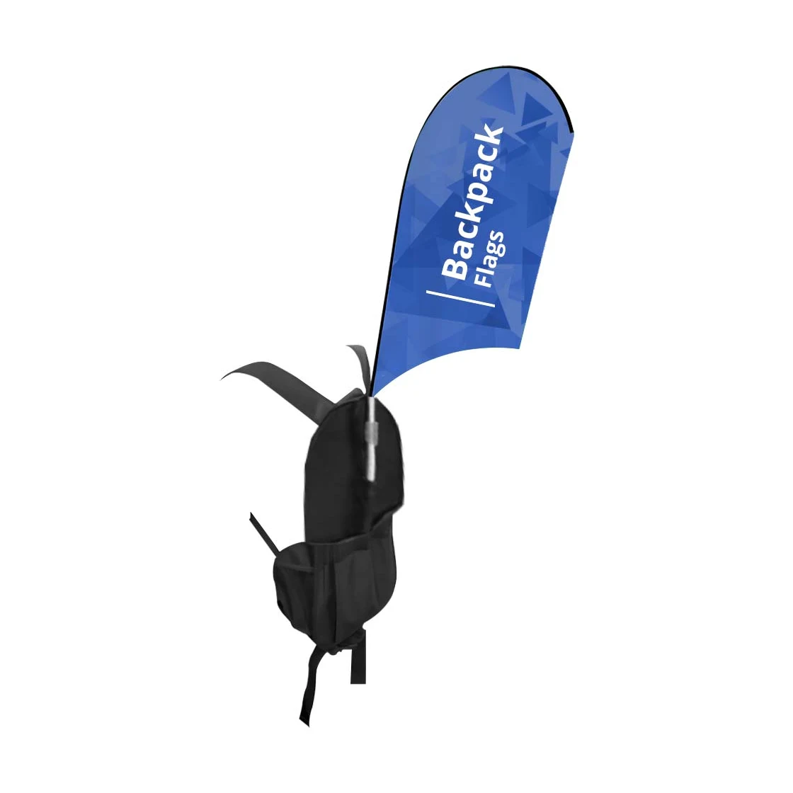 Backpack Flags - U Shape Single Sided (18.89" x 39.63") 1