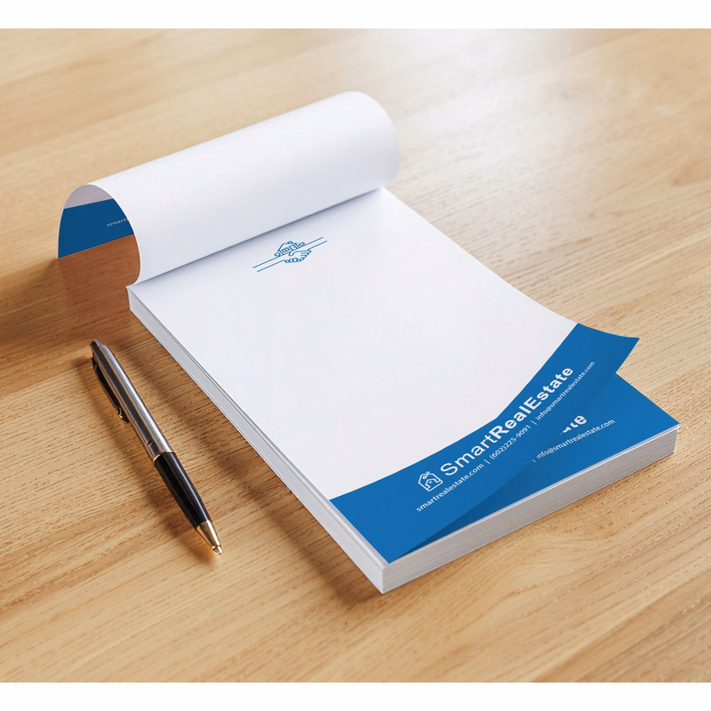 Full Color Custom Notepads - 25 Sheets (5.5" x 8.5")