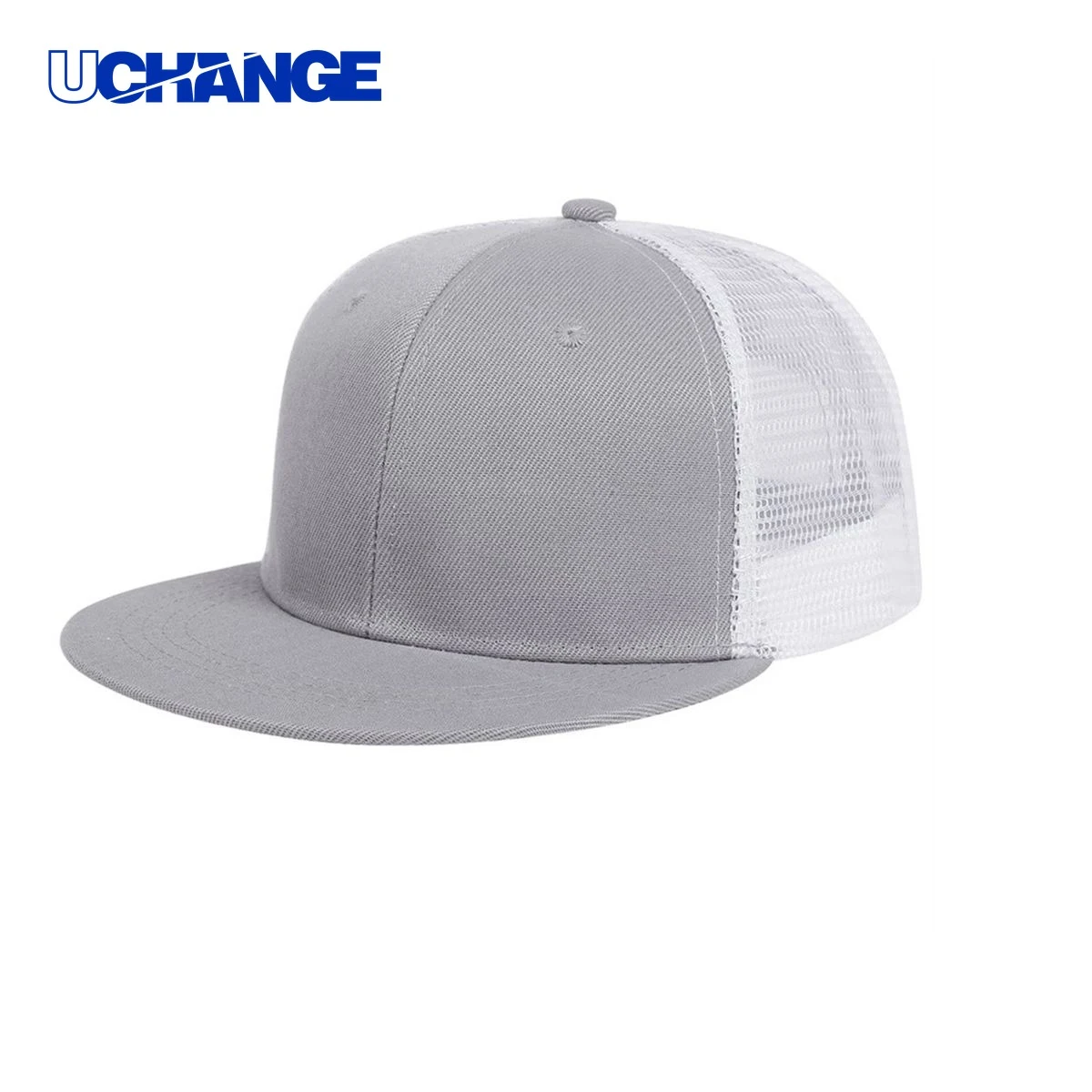 Six Panel Structured Trucker Cap Headwear with Mesh Back 1