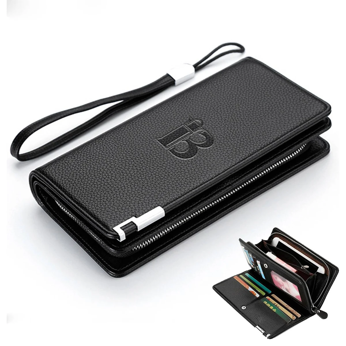 Pu Leather Long Wallet For Men 1
