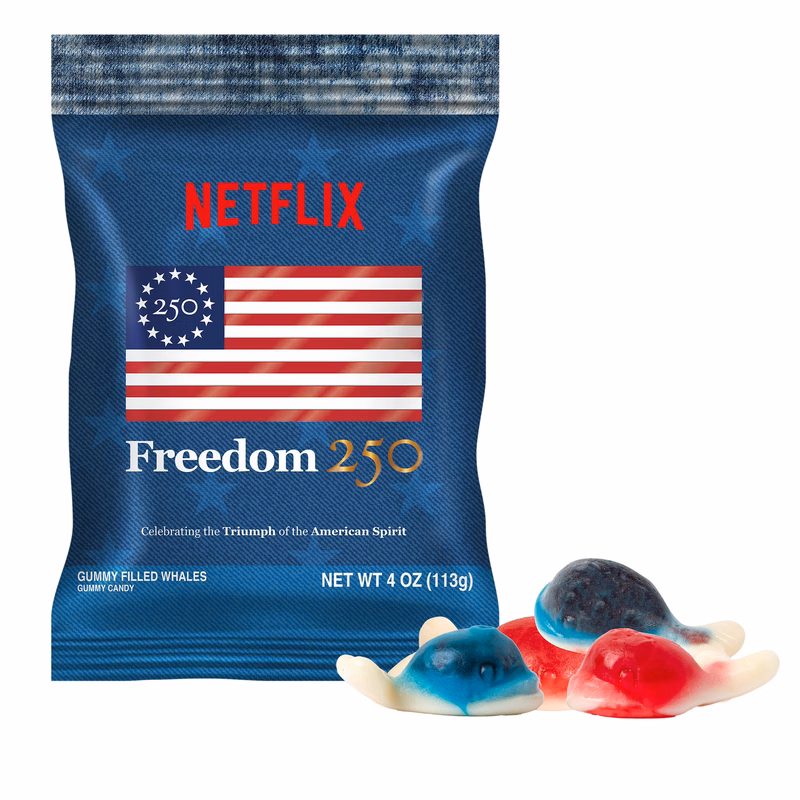 Freedom250- 4oz. Digibag-Gummy Filled Whales