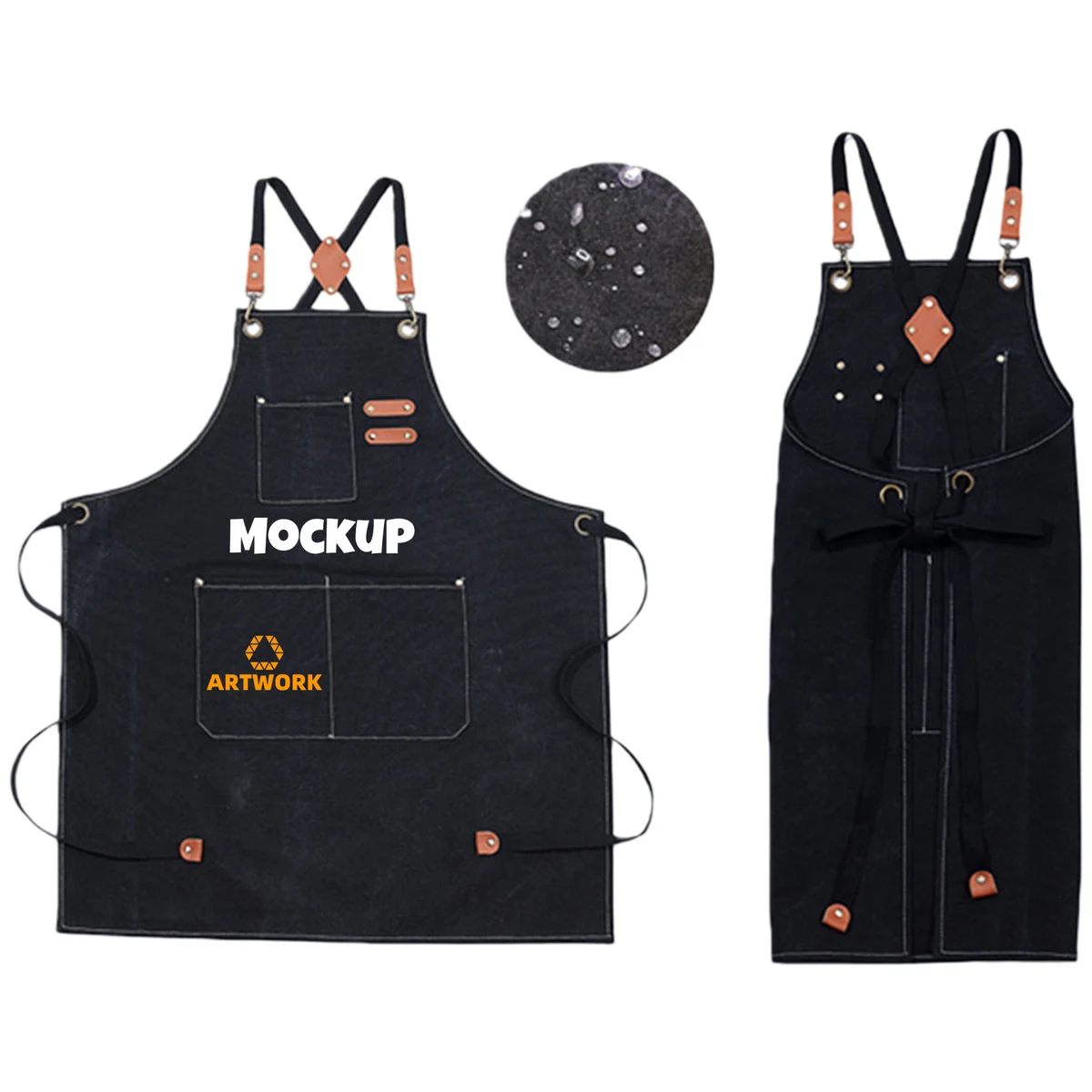 Adjustable Cross Back Kitchen Apron 1