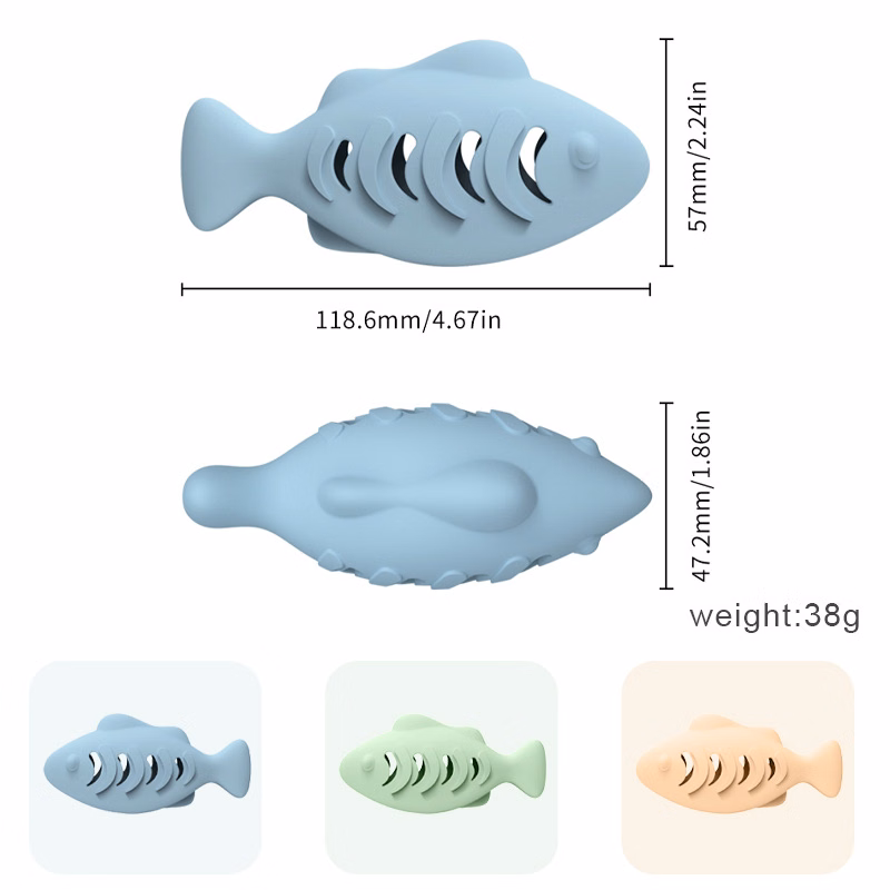 Cat Toy Silicone Fish