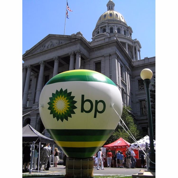 Hot Air Balloon Shape 8' (1-4 Spot Color Screen Print, 2 Locations)