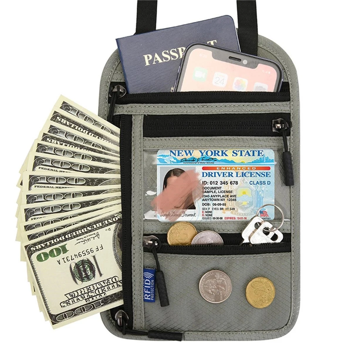 Neck Wallet Passport Holder 1