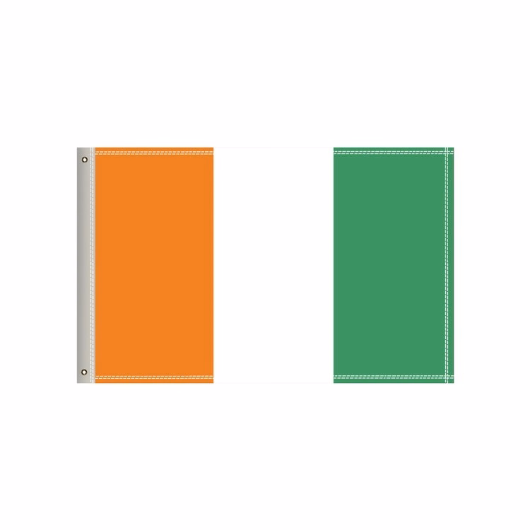 National Flag, Côte d'Ivoire, Double-Sided - 36"W x 24"H