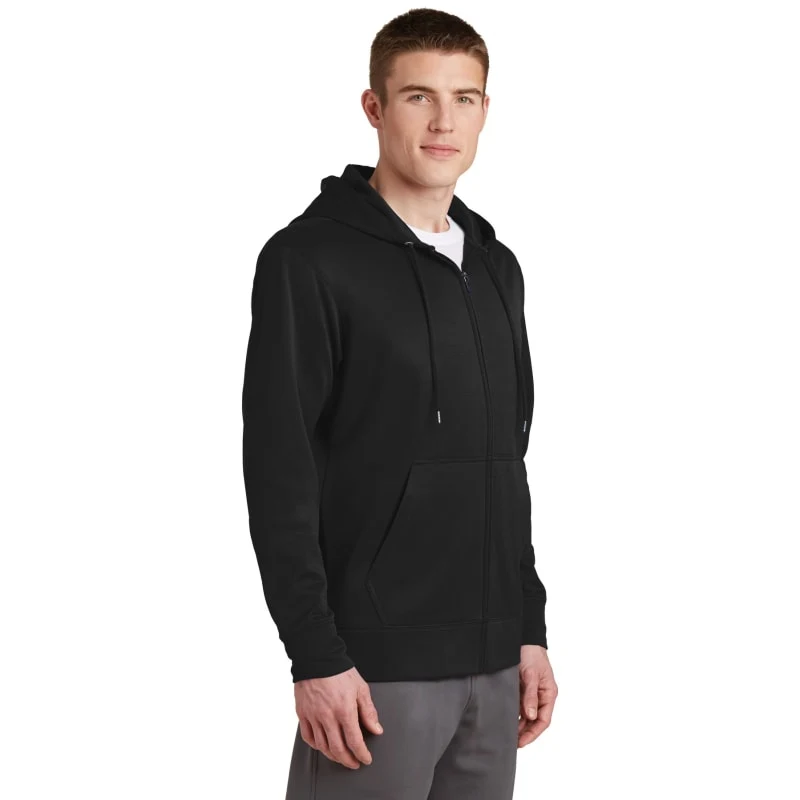 Sport-Tek Sport-Wick Fleece Full-Zip Hooded Jacket. 1