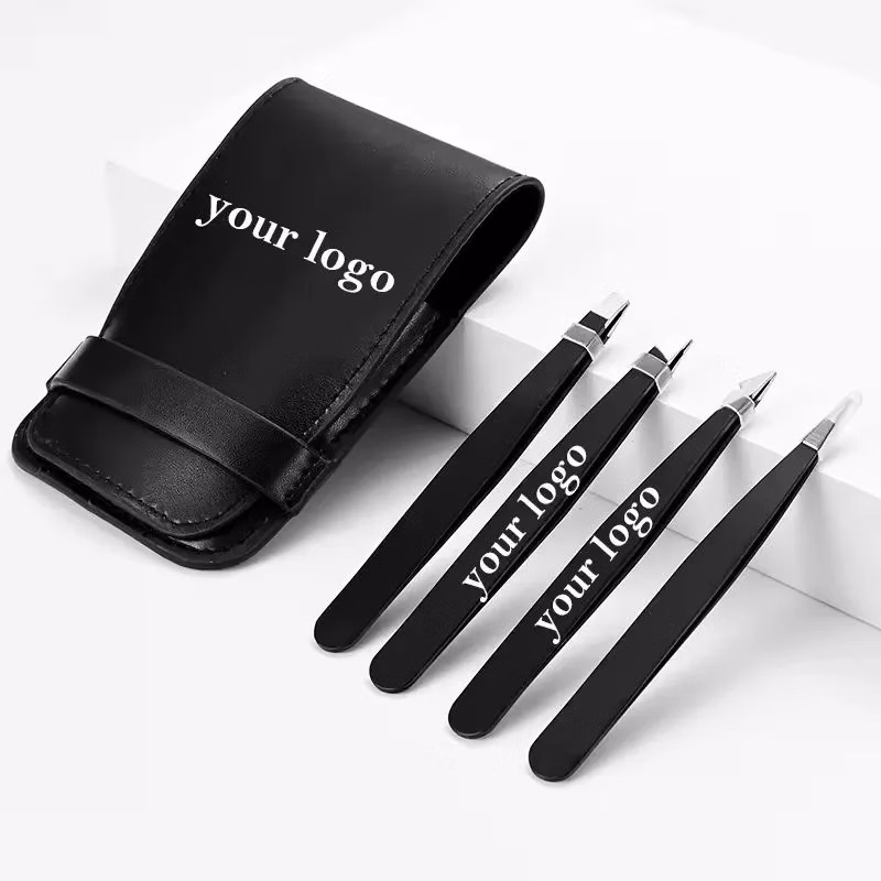 Stainless Steel Tweezers Set with Travel Case