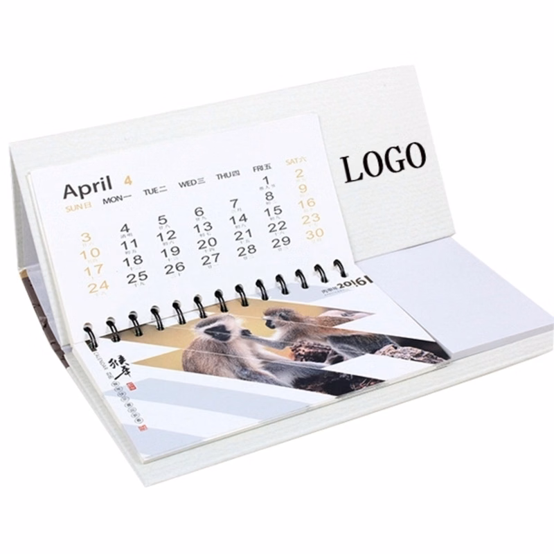 Desk Calendar with Note Pads
