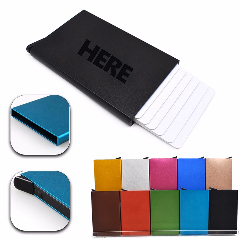 Automatically Pop-up Minimalist Metal Card Case