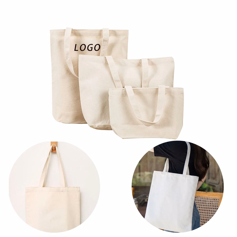 Eco-Friendly Canvas Tote With Logo For Shopping