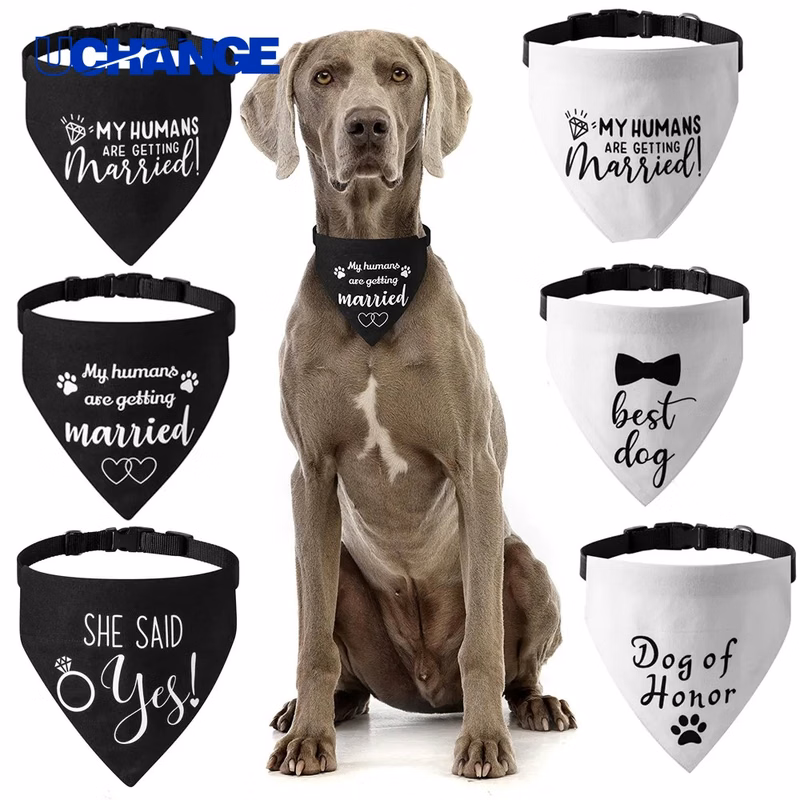 Canvas Pet Towel Collar Quick-Dry Cleaning Accessory