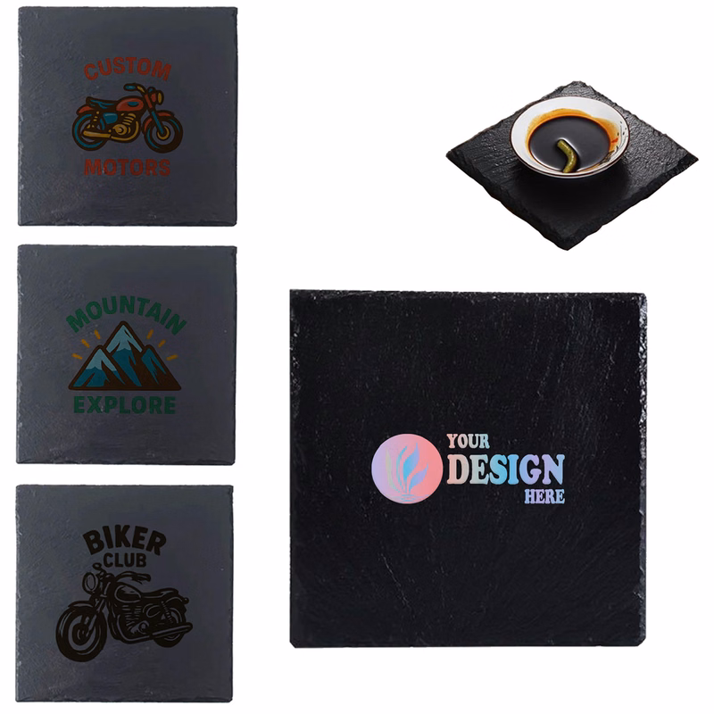 Square Slate Stone Coaster