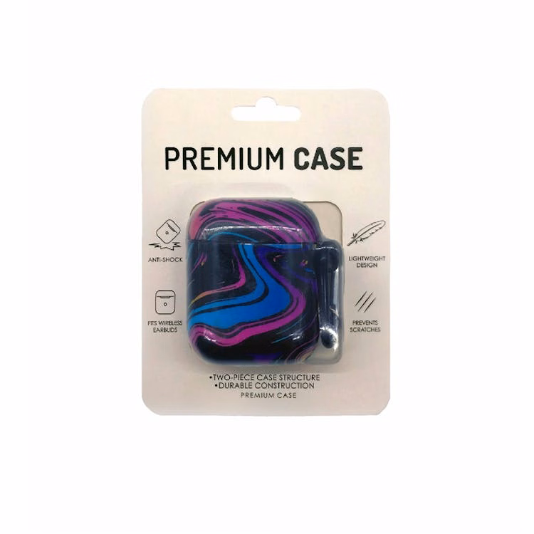 Wireless Earbuds Protective Case - Rainbow Marble Anti-Shock