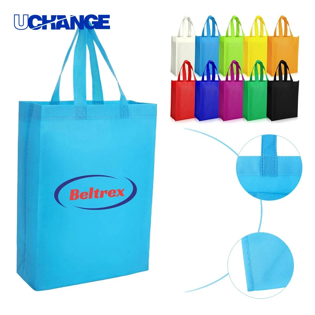 Large Non Woven Tote Bag Set Reusable 1