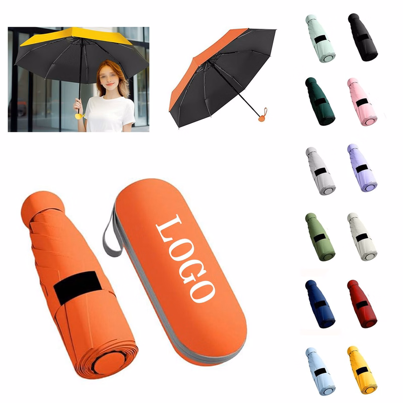 8 Ribs Lightweight Folding Case Umbrella