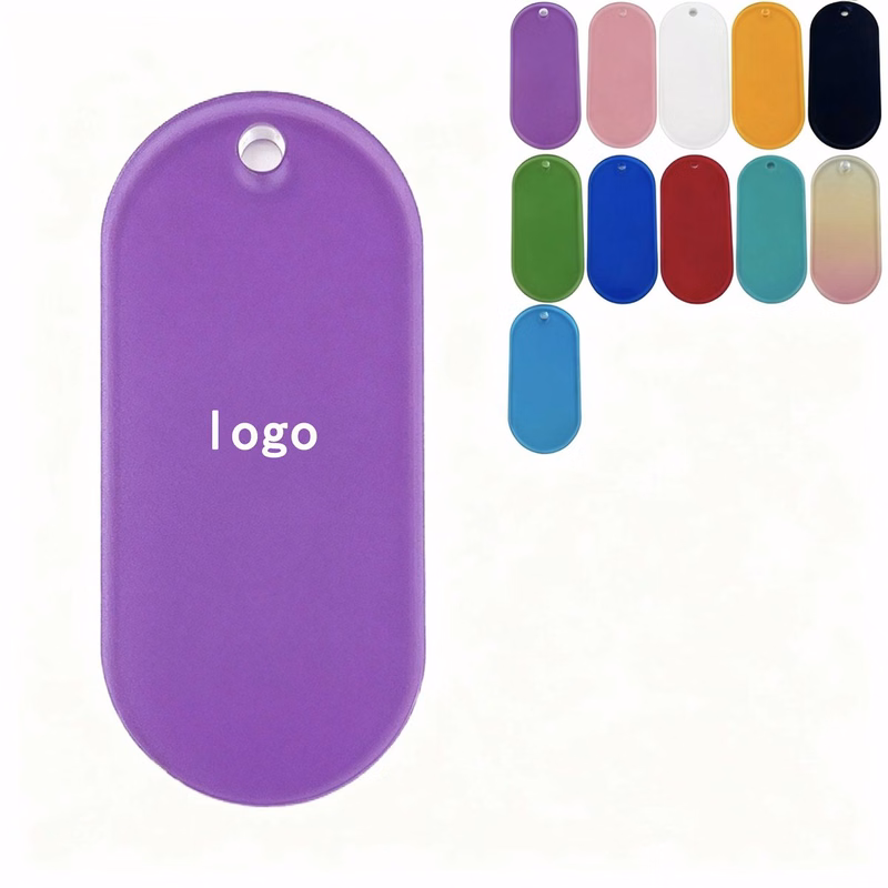Custom Clear Acrylic Luggage Tag Keychain Pendant