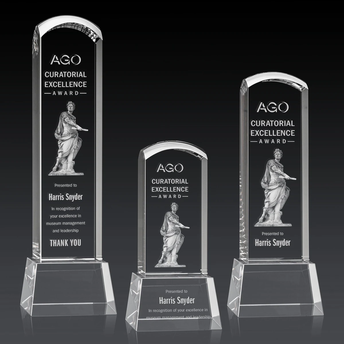 Silkwood 3D Award on Base - Clear 1