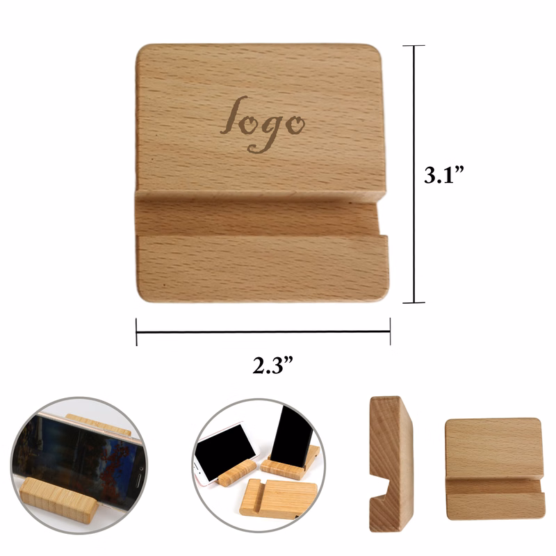 MOQ50 Wooden Stand For Phones And Tablets