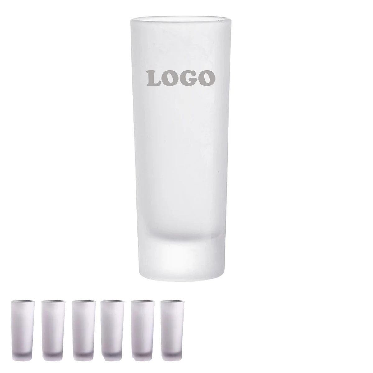 Tall Shot Glasses Frosted 1