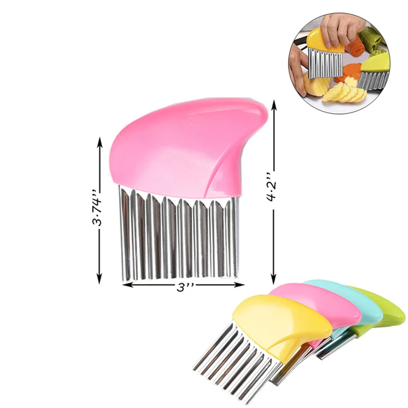 Kitchen Crinkle Cutter Wavy Chopper Knife 1