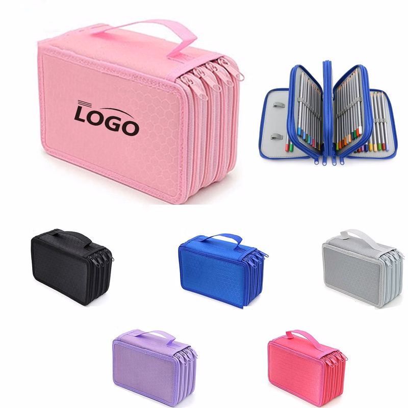 Big Capacity Pencil Case Holder Canvas MOQ 10pcs