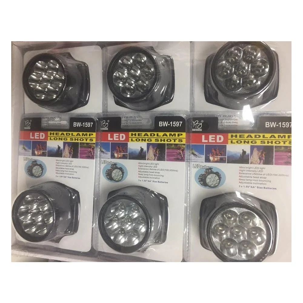 LED Head Lamps - Black Long Shots 1