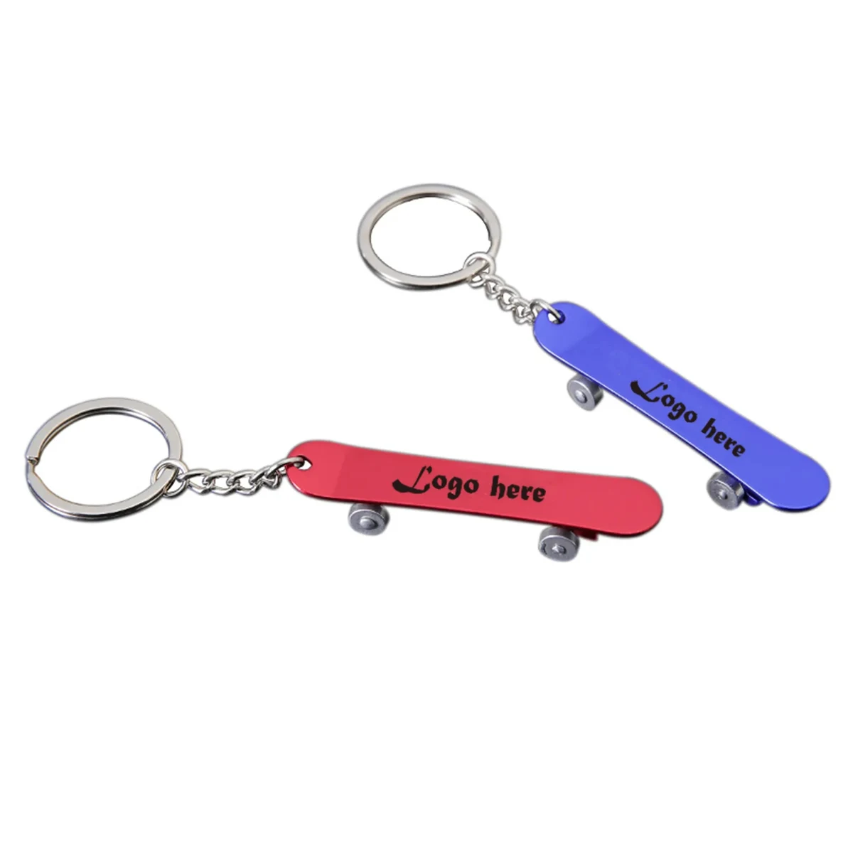 Skateboard Shape Bottle Opener Keychain 1