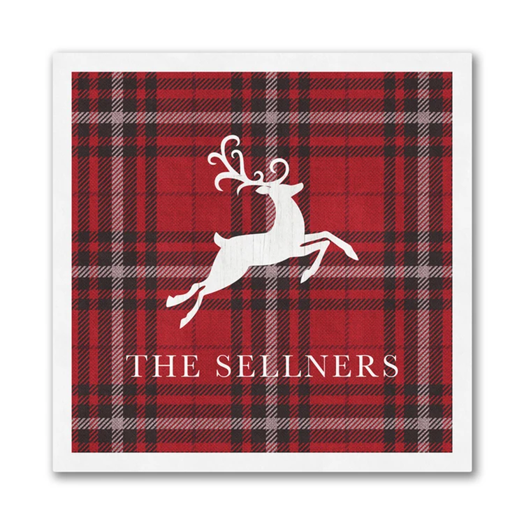 Family Plaid Luncheon Napkin 1