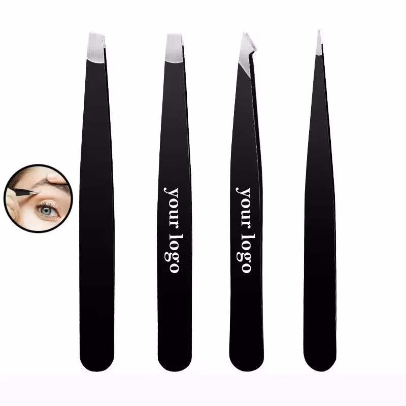 Professional Stainless Steel Tweezers Set with Travel Case