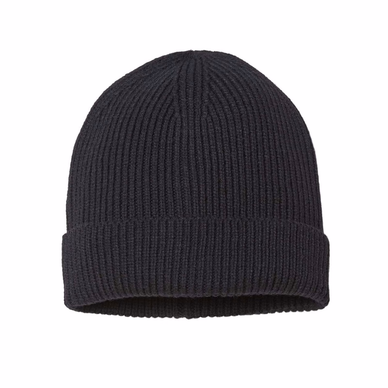 Sustainable Fine Rib Cuffed Beanie - ANDY