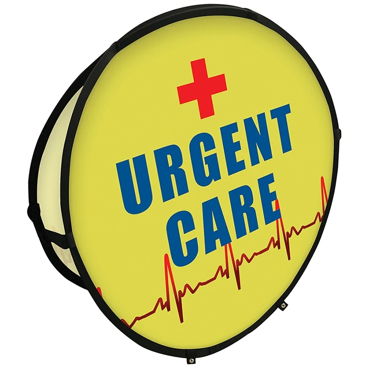 59" Circle Pop-Up Banner 1
