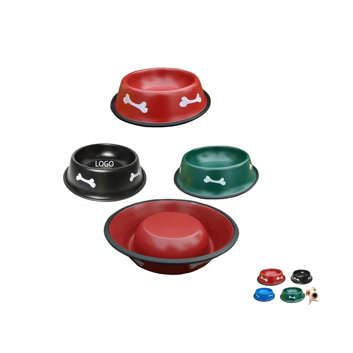 Stoving Varnish Dog Bowls 1