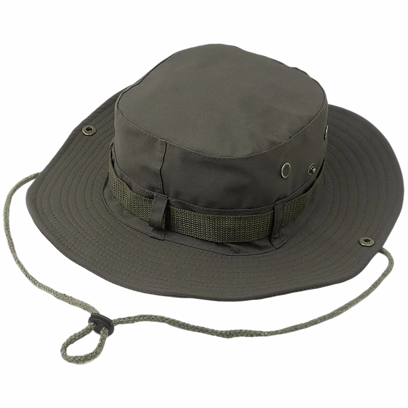 Polyester Wide Brim Fisherman Hat With Ventilation Eyelets
