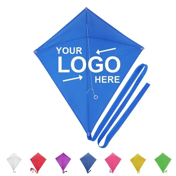 Custom Diamond Kite Polyester 24 x 28 Inches — Outdoor Recreational Brand Gift 1