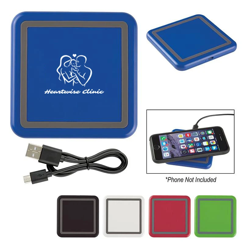 Portable Squared-Shaped Wireless Charging Pad 1