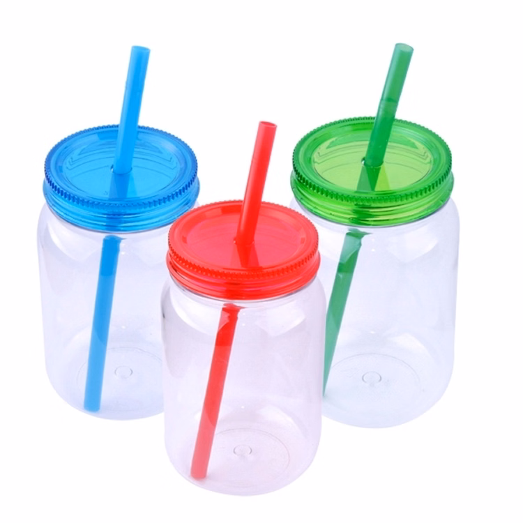24 oz Clear Mason Jar Style Drinking Cup