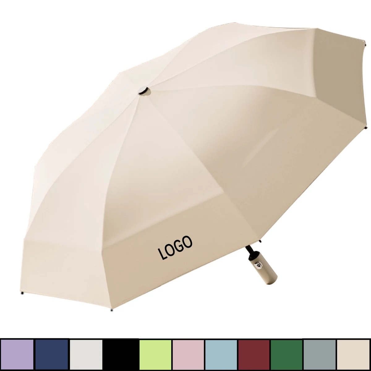 MOQ20 Recycled Automatic Folding Umbrella Sun Rain 1