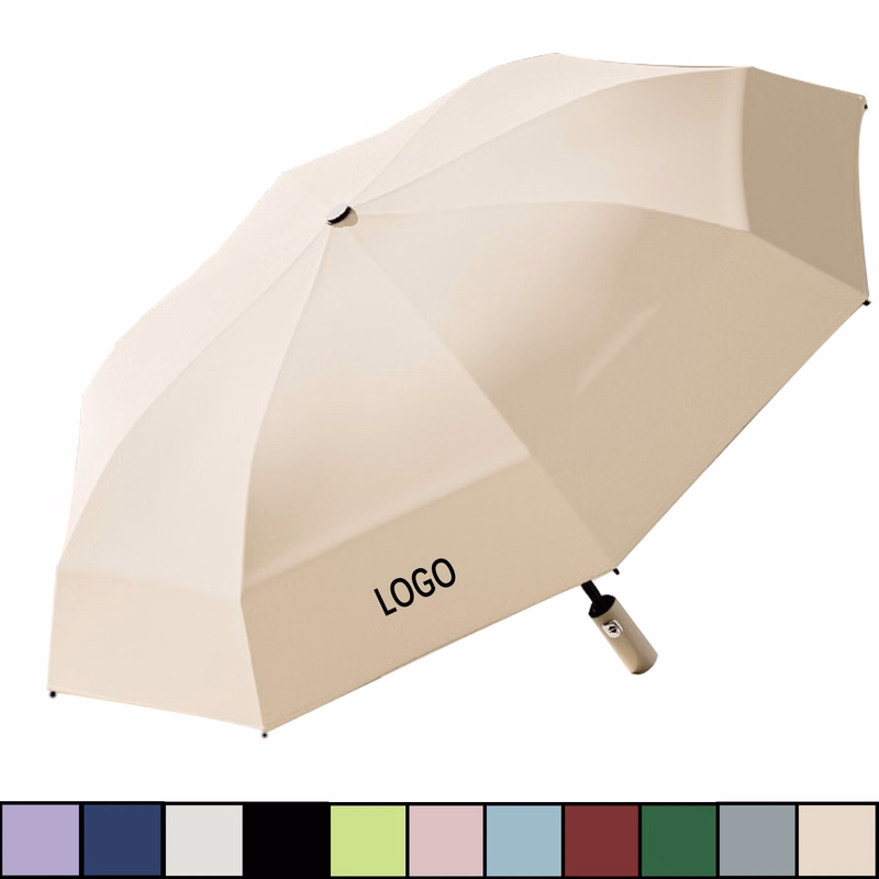 MOQ20 Recycled Automatic Folding Umbrella Sun Rain