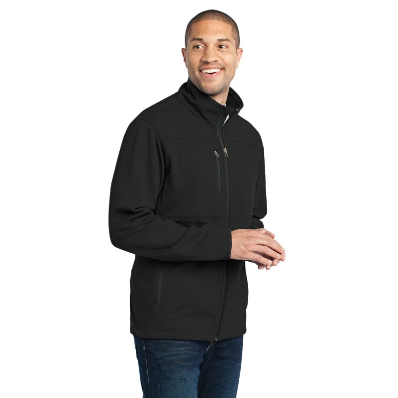 Port Authority Pique Fleece Jacket. 1