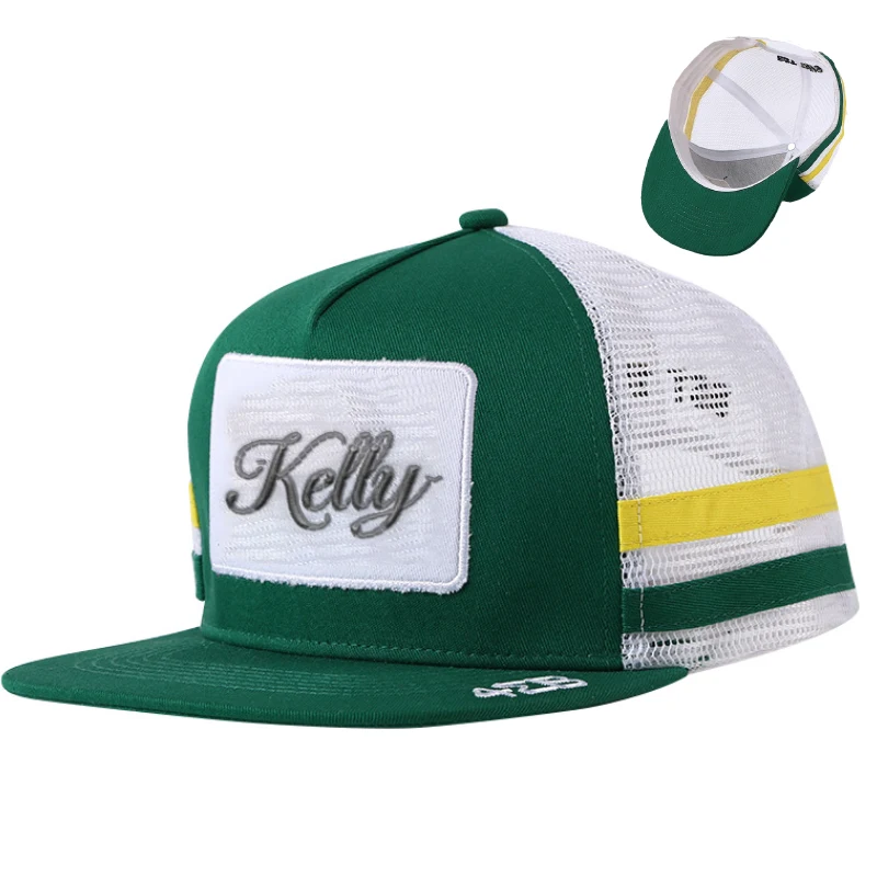 Cotton Embroidered Mesh Breathable Baseball Cap 1