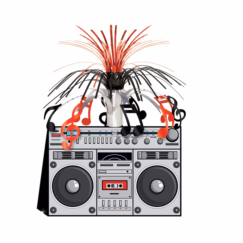 Boom Box Centerpiece