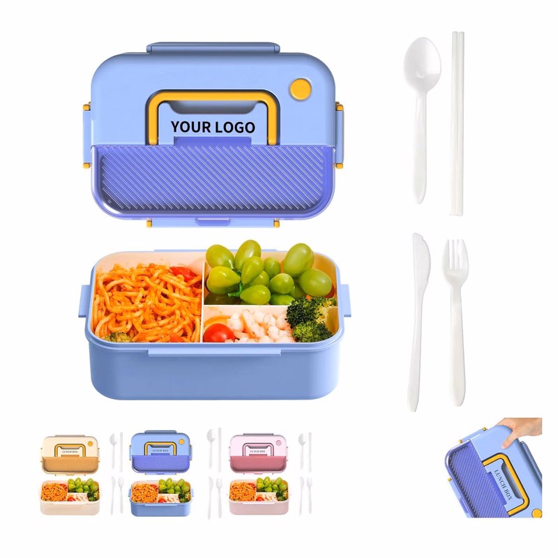 Plastic Lunch Box with Leak Resistant Detachable Cover