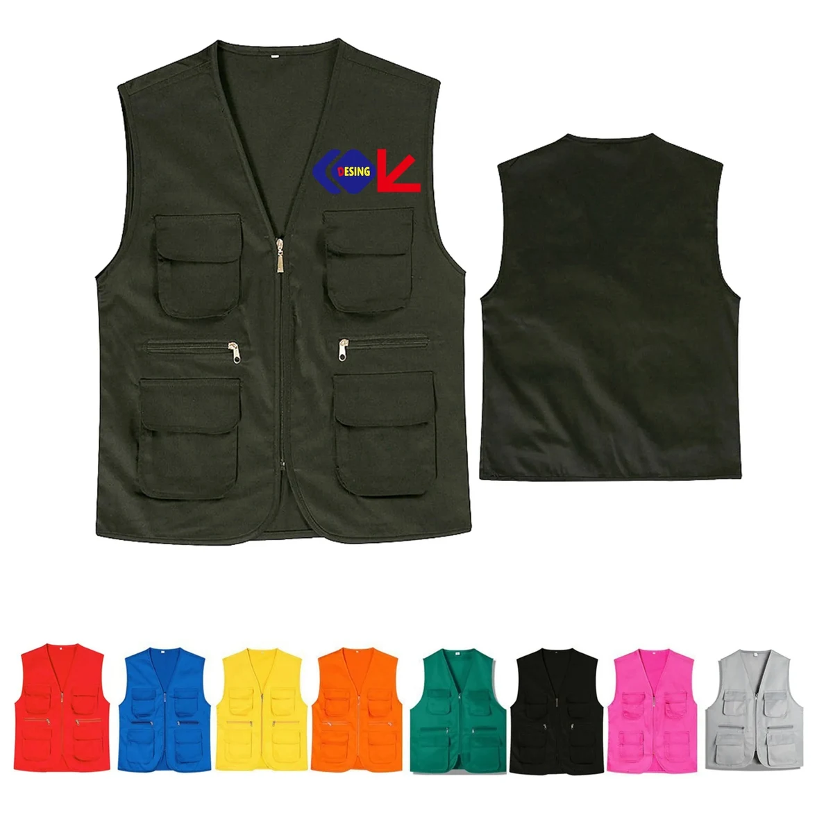 Casual Utility Travel Safari Cargo Outdoor Work Vest 1