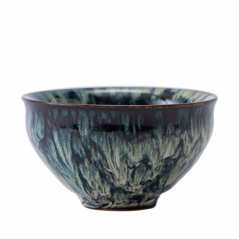 Ceramic Tenmoku Glaze Tea Cup