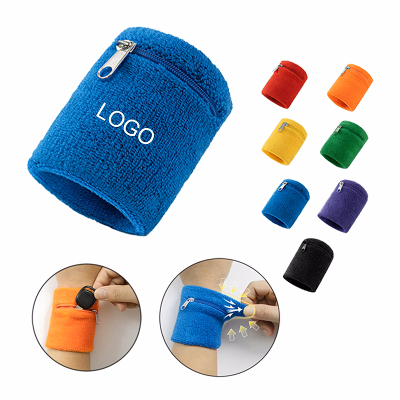 Zipper Wristband with Pocket