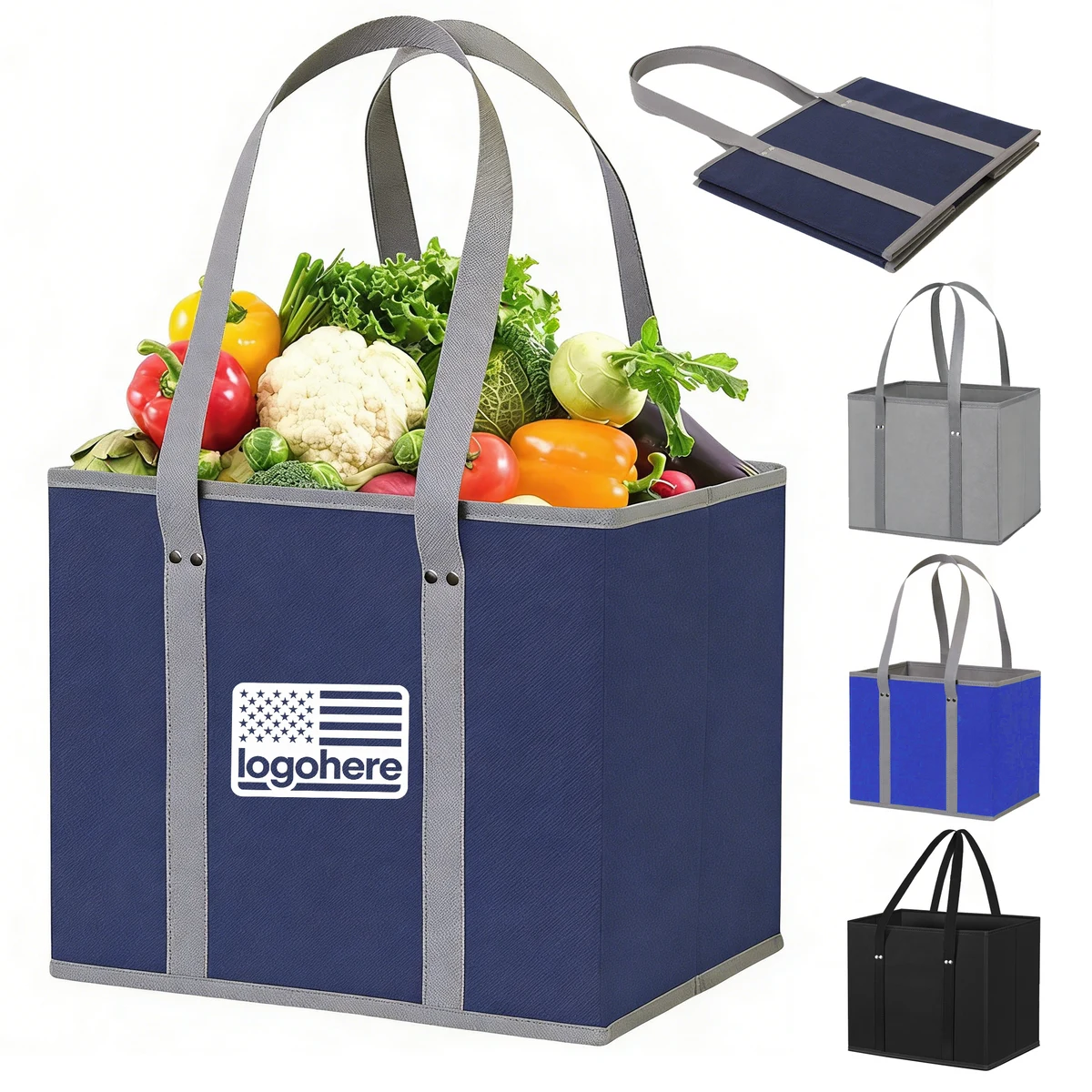 Portable Non-Woven Shopping And Picnic Basket 1
